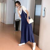 ネイビー | オールインワン サロペット レディース | Miniministore