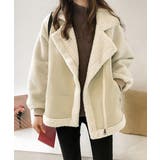 ライトベージュ | ボアジャケット レディース 冬アウター | Miniministore