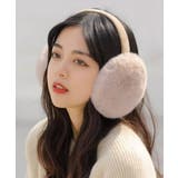 モカベージュ | 折り畳み耳あて レディースイヤーマフラー | Miniministore