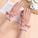 ピンク | 防寒手袋 裏起毛 レディース スマホ対応 | Miniministore