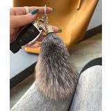 グレー | カラフル もこもこファーキーホルダー 可愛いバッグアクセサリー | SUNSHINE CLOSET