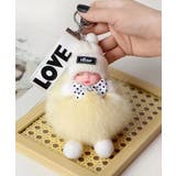 アイボリー | 韓国風 ふわふわドールチャーム ぬいぐるみチャーム | SUNSHINE CLOSET