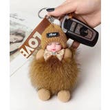 キャメル | 韓国風 ふわふわドールチャーム ぬいぐるみチャーム | SUNSHINE CLOSET