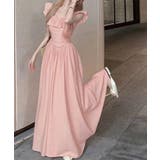 ピンク | フリル付きワンピース ノースリーブワンピ | SUNSHINE CLOSET