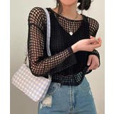 ブラック | メッシュニット タンクトップ 2点セット | Miniministore