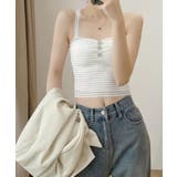 ホワイト | カップ付きキャミソール レースブラトップ | SUNSHINE CLOSET