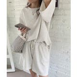ライトグレー | スウェットセットアップ レディース 夏服 | ANGELCLOSET