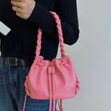 ピンク | ショルダーバッグ レディース 巾着バック オフィスカジュアル | Miniministore