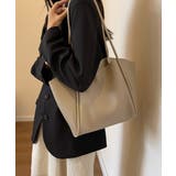 ベージュ | ポーチ付きトートバッグレディース肩掛け鞄 | Miniministore