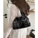 ブラック | ヴィンテージライク大容量ショルダーバッグレディースハンドバッグ モード合皮かばん… | SUNSHINE CLOSET