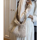 グレージュ | ニットバッグ 韓国 トートバッグ 大容量 | Miniministore