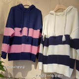 ニットパーカー ボーダー柄レディース韓国 | Miniministore | 詳細画像2