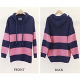 ニットパーカー ボーダー柄レディース韓国 | Miniministore | 詳細画像3