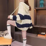 ニットパーカー ボーダー柄レディース韓国 | Miniministore | 詳細画像6