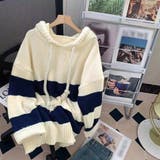 ニットパーカー ボーダー柄レディース韓国 | Miniministore | 詳細画像9