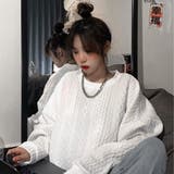 型押しスウェットトレーナー 韓国風 | Miniministore | 詳細画像5