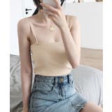 リブニットキャミソール ダブルストラップ | Miniministore | 詳細画像12
