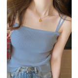 リブニットキャミソール ダブルストラップ | Miniministore | 詳細画像17