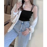 リブニットキャミソール ダブルストラップ | Miniministore | 詳細画像5