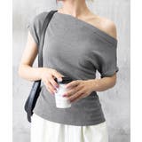 オフショルダーカットソー サイドギャザー | Miniministore | 詳細画像16