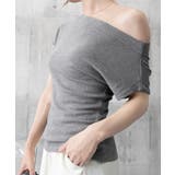 オフショルダーカットソー サイドギャザー | Miniministore | 詳細画像18