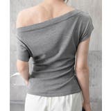 オフショルダーカットソー サイドギャザー | Miniministore | 詳細画像19