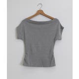 オフショルダーカットソー サイドギャザー | Miniministore | 詳細画像33