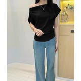 オフショルダーカットソー サイドギャザー | Miniministore | 詳細画像5