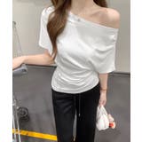 オフショルダーカットソー サイドギャザー | Miniministore | 詳細画像6