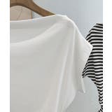 オフショルダーカットソー サイドギャザー | Miniministore | 詳細画像7