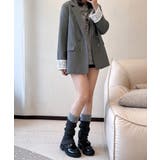 レース袖ダブルテーラードジャケット韓国風 | Miniministore | 詳細画像6