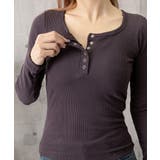 カップ付きリブニットトップス暖かインナー | Miniministore | 詳細画像21 