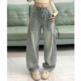 バギーデニムパンツ レディース レトロ風 | Miniministore | 詳細画像1