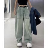 バギーデニムパンツ レディース レトロ風 | Miniministore | 詳細画像10