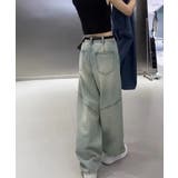 バギーデニムパンツ レディース レトロ風 | Miniministore | 詳細画像13