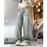 バギーデニムパンツ レディース レトロ風 | Miniministore | 詳細画像4