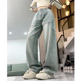 バギーデニムパンツ レディース レトロ風 | Miniministore | 詳細画像6