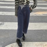 デニム ワイドパンツ ハイウエスト 韓国 | Miniministore | 詳細画像13