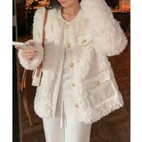 中綿入りファージャケット秋冬ボアアウター | Miniministore | 詳細画像1