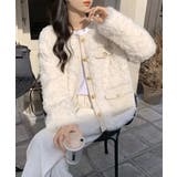 中綿入りファージャケット秋冬ボアアウター | Miniministore | 詳細画像11