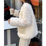 中綿入りファージャケット秋冬ボアアウター | Miniministore | 詳細画像3