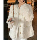 中綿入りファージャケット秋冬ボアアウター | Miniministore | 詳細画像6