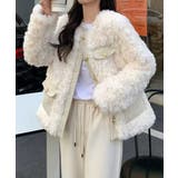 中綿入りファージャケット秋冬ボアアウター | Miniministore | 詳細画像9