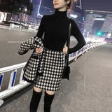 千鳥柄 ニットセットアップ レディース | Miniministore | 詳細画像3