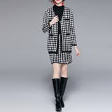 千鳥柄 ニットセットアップ レディース | Miniministore | 詳細画像9