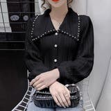 ビックカラーブラウス きれいめ春トップス | Miniministore | 詳細画像5