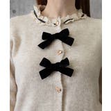 襟レースニットカーディガンリボントップス | Miniministore | 詳細画像17 