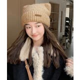 猫耳ビーニー リブニット帽子 レディース | Miniministore | 詳細画像8 