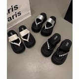 ラインストーン トングサンダル厚底美脚靴 | Miniministore | 詳細画像19