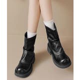 厚底ショートブーツエンジニアブーツレトロ | Miniministore | 詳細画像7